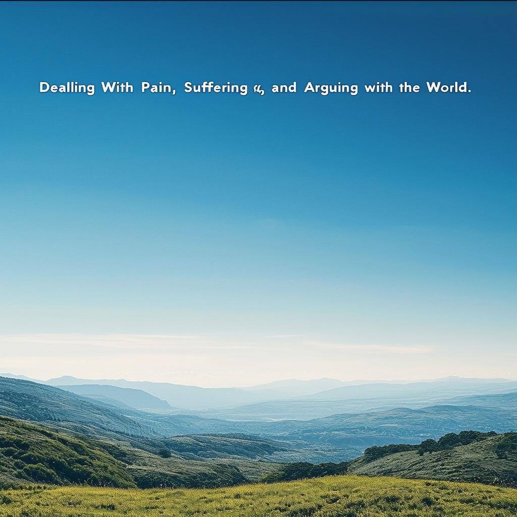 Dealing With Pain, Suffering, and Arguing with the World 