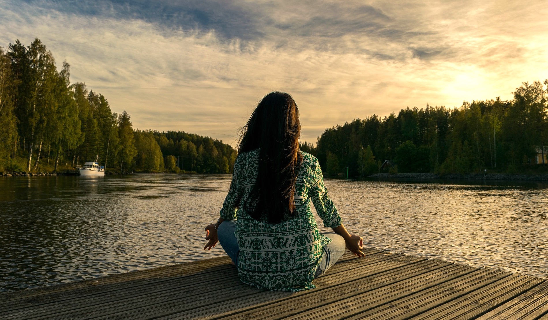 A Woman Meditating