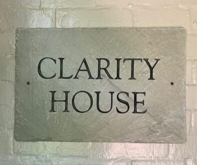 Clarity House Sign