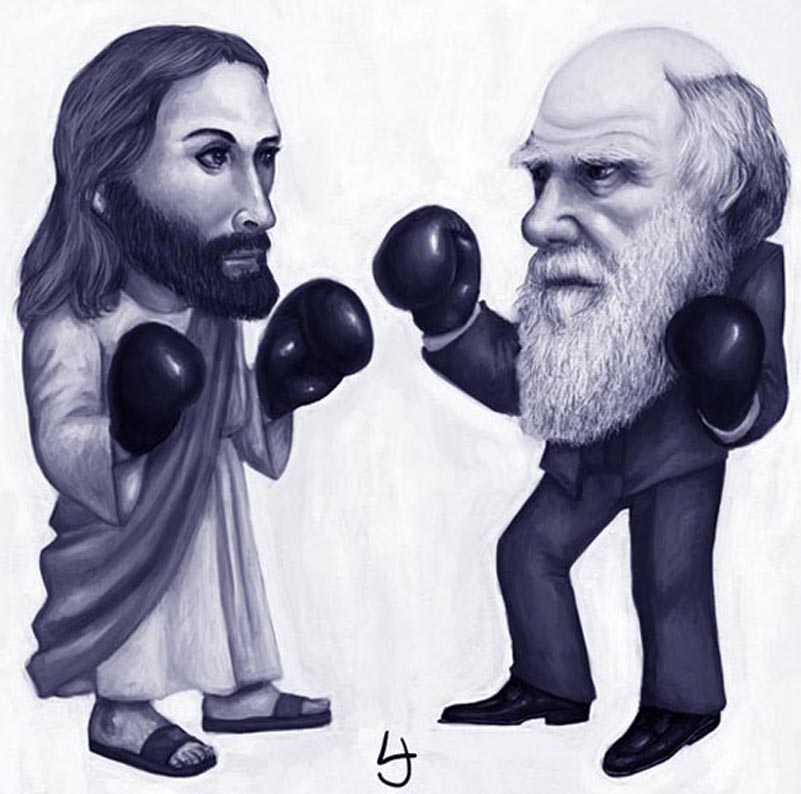 Jesus vs Darwin & Religion vs Evolution 800