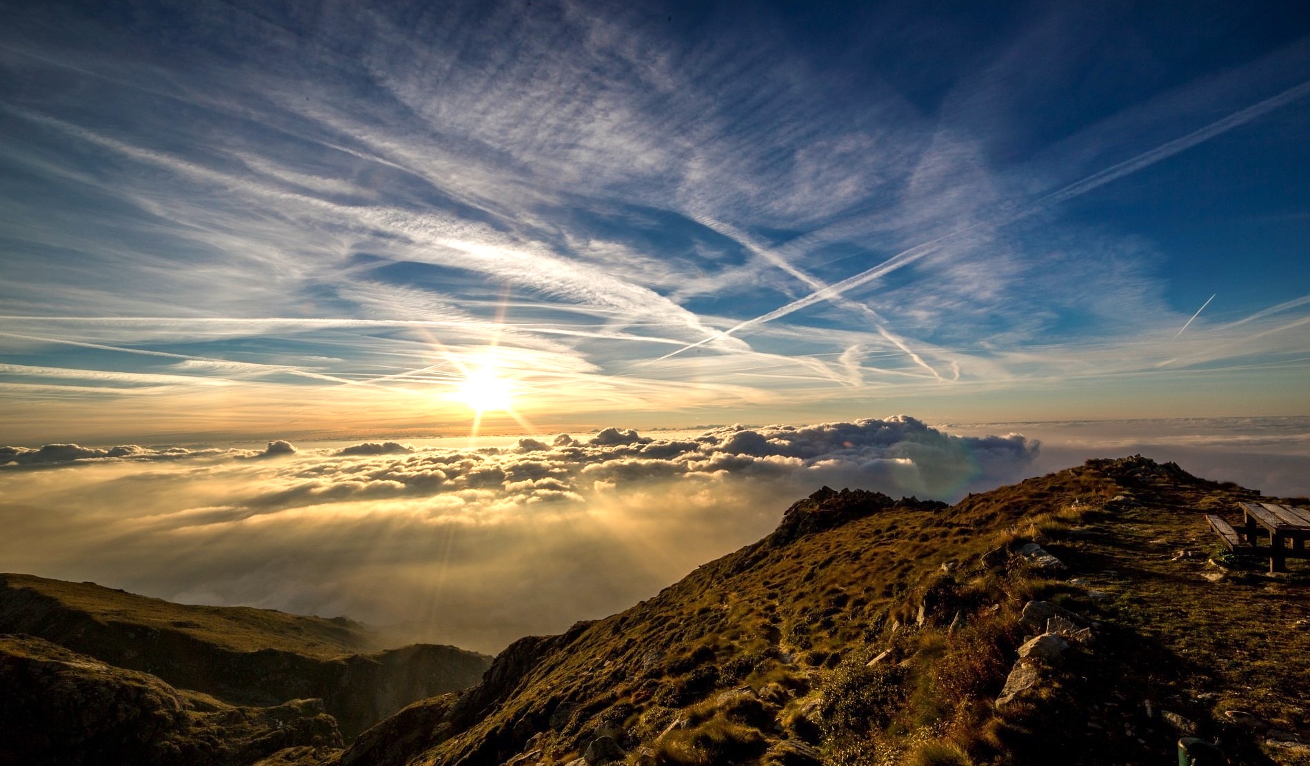 Mountains in Clouds