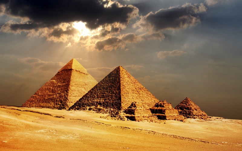 giza pyramids, cairo, egypt