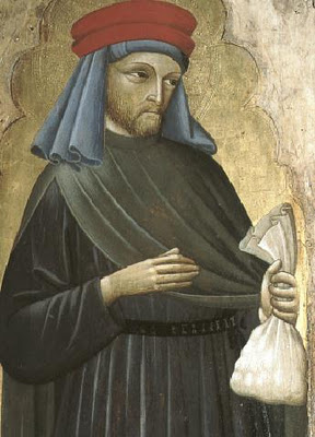 Saint with money