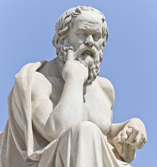 The ancient Greek philosopher Socrates