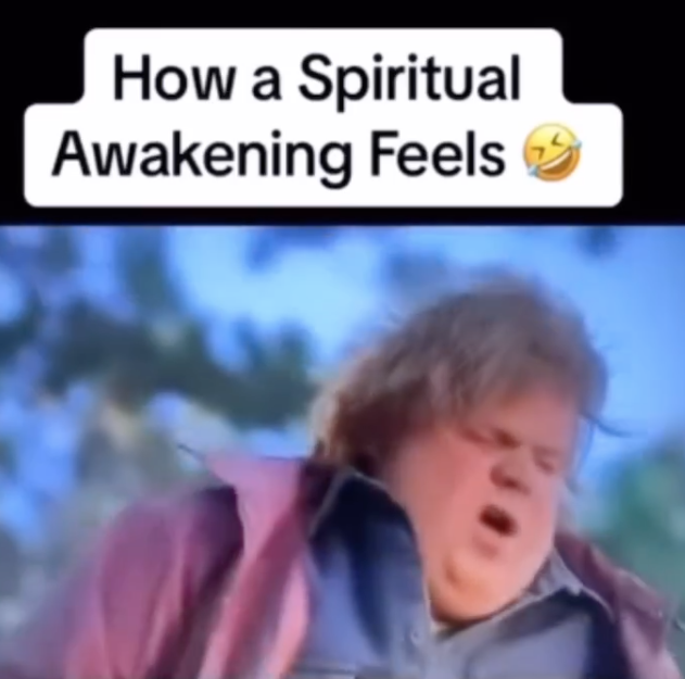 Screen capture of a post on Instagram about Spiritual Awakening