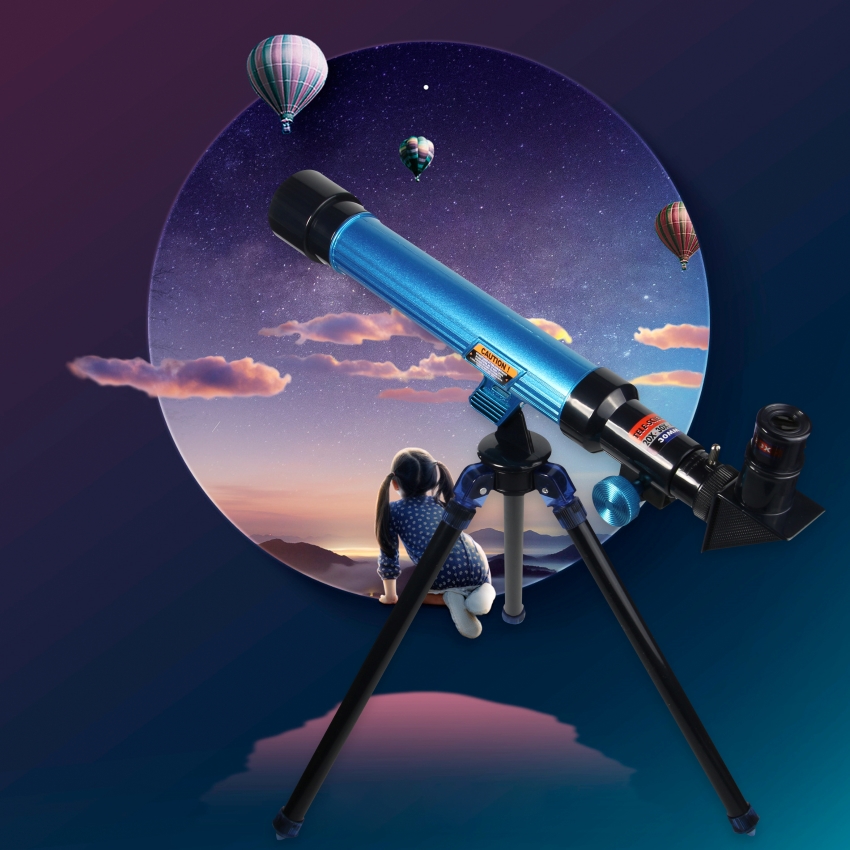 girl & telescope